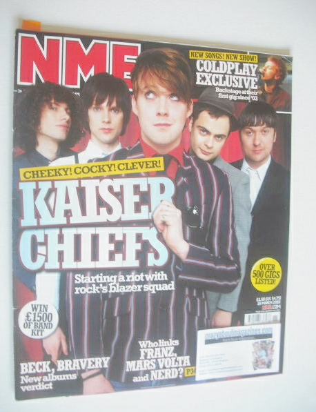 NME magazine - Kaiser Chiefs cover (19 March 2005)