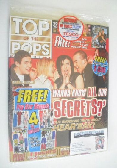 Top Of The Pops magazine - Hear'Say cover (April 2001 - With Britney Magnets)