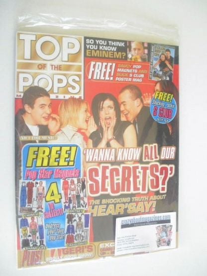 Top Of The Pops magazine - Hear'Say cover (April 2001 - With Shane Filan Magnets)