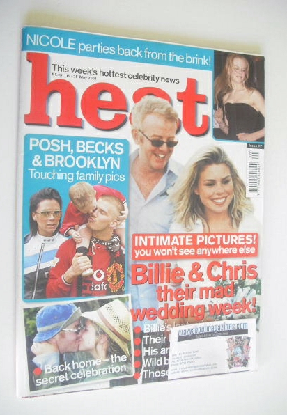 <!--2001-05-19-->Heat magazine - Chris Evans and Billie Piper cover (19-25 