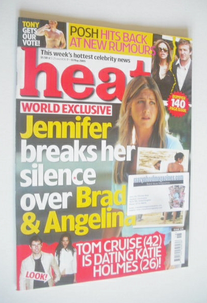 Heat magazine - Jennifer Aniston cover (7-13 May 2005 - Issue 320)