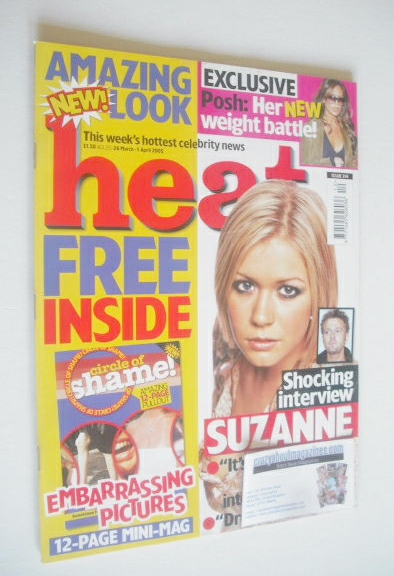 Heat magazine - Suzanne Shaw cover (26 March - 1 April 2005 - Issue 314)