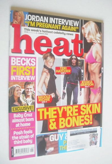 Heat magazine - They're Skin & Bones cover (5-11 March 2005 - Issue 311)
