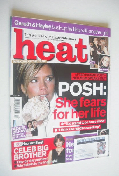 <!--2002-11-23-->Heat magazine - Victoria Beckham cover (23-29 November 200