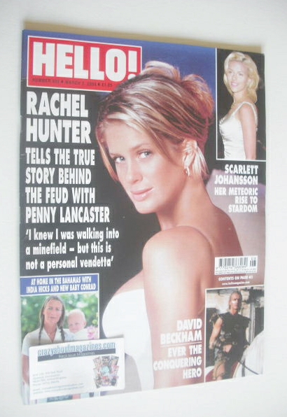 Hello! magazine - Rachel Hunter cover (2 March 2004 - Issue 805)
