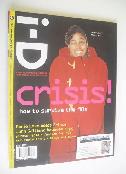 i-D magazine - Monie Love cover (February 1993 - No 113)