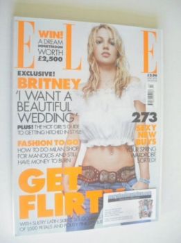 British Elle magazine - April 2002 - Britney Spears cover