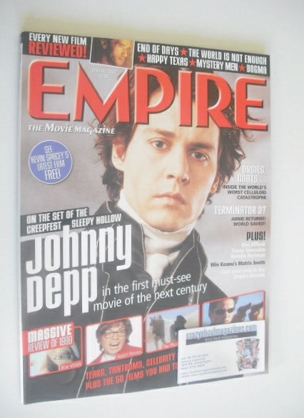 Empire magazine - Johnny Depp cover (January 2000 - Issue 127)