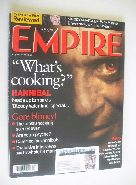 Empire magazine - Hannibal cover (March 2001 - Issue 141)