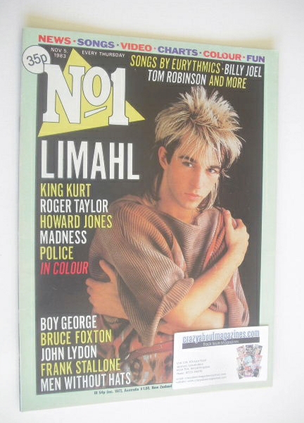 <!--1983-11-05-->No 1 magazine - Limahl cover (5 November 1983)