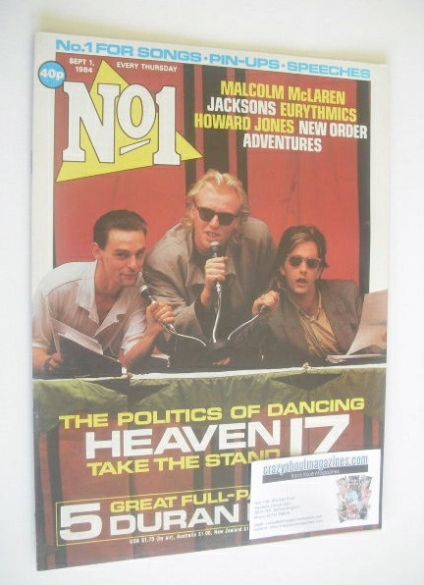 No 1 Magazine - Heaven 17 cover (1 September 1984)