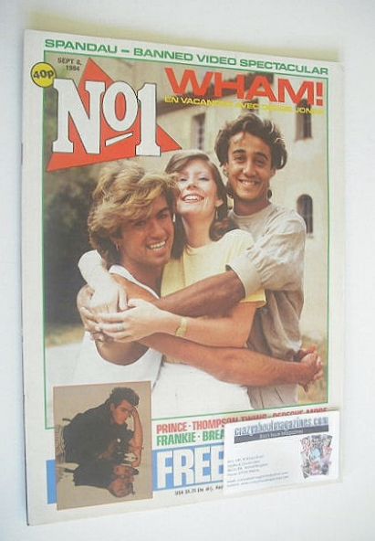 <!--1984-09-08-->No 1 Magazine - Wham! cover (8 September 1984)