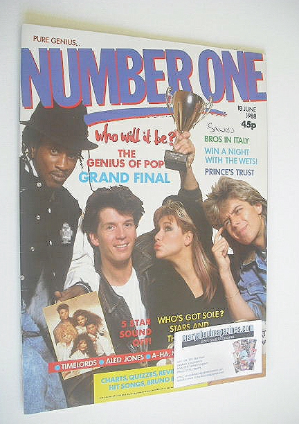 <!--1988-06-18-->NUMBER ONE Magazine - The Genius Of Pop cover (18 June 198