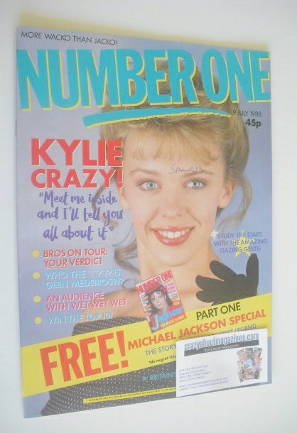 <!--1988-07-09-->NUMBER ONE Magazine - Kylie Minogue cover (9 July 1988)