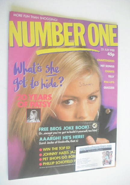 <!--1988-07-23-->NUMBER ONE Magazine - Patsy Kensit cover (23 July 1988)