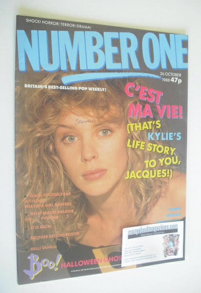NUMBER ONE Magazine - Kylie Minogue cover (26 October 1988)
