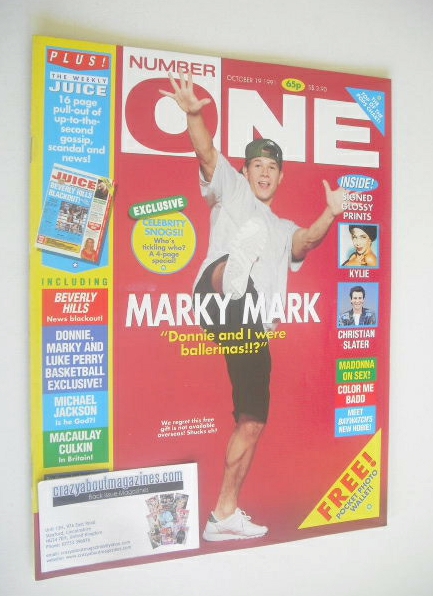 NUMBER ONE Magazine - Marky Mark cover (19 October 1991)