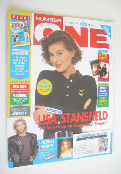 NUMBER ONE Magazine - Lisa Stansfield cover (26 October 1991)