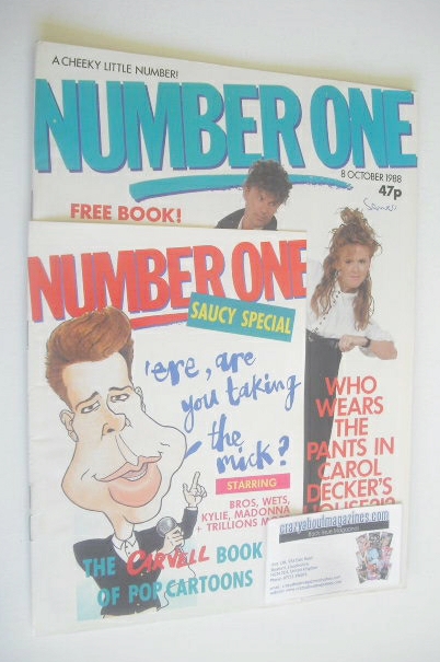 NUMBER ONE Magazine - Ronnie Rogers and Carol Decker cover (8 October 1988)