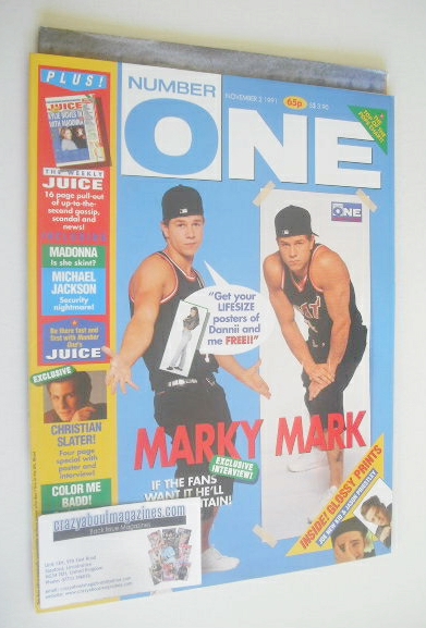NUMBER ONE Magazine - Marky Mark cover (2 November 1991)