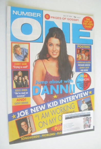 NUMBER ONE Magazine - Dannii Minogue cover (27 July 1991)