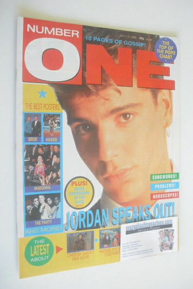NUMBER ONE Magazine - Jordan Knight cover (13 July 1991)