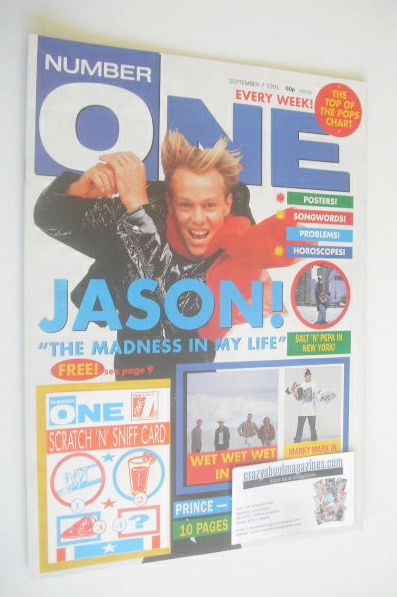 NUMBER ONE Magazine - Jason Donovan cover (7 September 1991)
