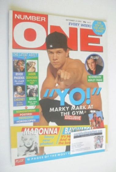 NUMBER ONE Magazine - Marky Mark cover (14 September 1991)