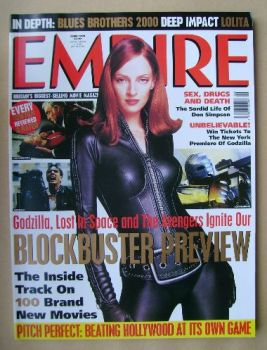 Empire magazine - Uma Thurman cover (June 1998 - Issue 108)