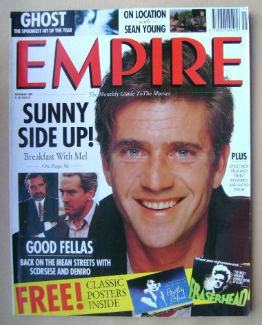 <!--1990-11-->Empire magazine - Mel Gibson cover (November 1990 - Issue 17)