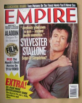 Empire magazine - Sylvester Stallone cover (December 1993 - Issue 54)