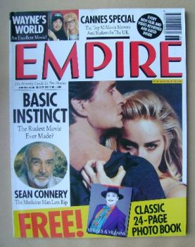Empire magazine - Michael Douglas and Sharon Stone cover (June 1992 - Issue 36)
