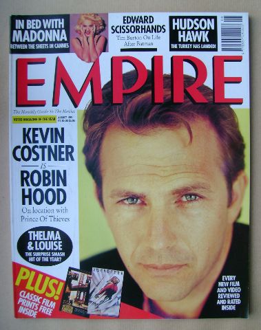 <!--1991-08-->Empire magazine - Kevin Costner cover (August 1991 - Issue 26