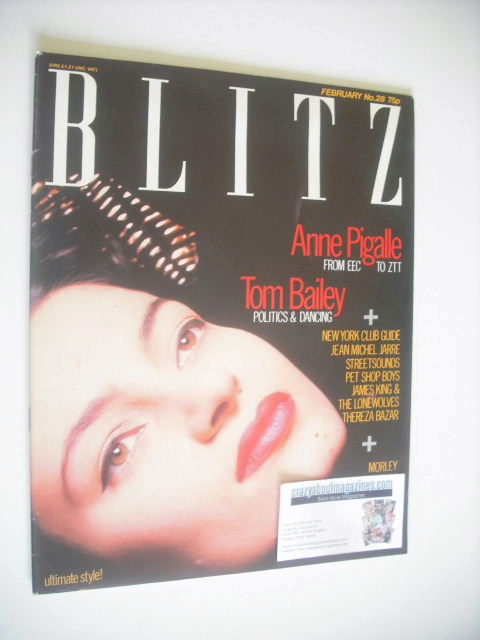 <!--1985-02-->Blitz magazine - February 1985 - Anne Pigalle cover (No. 28)