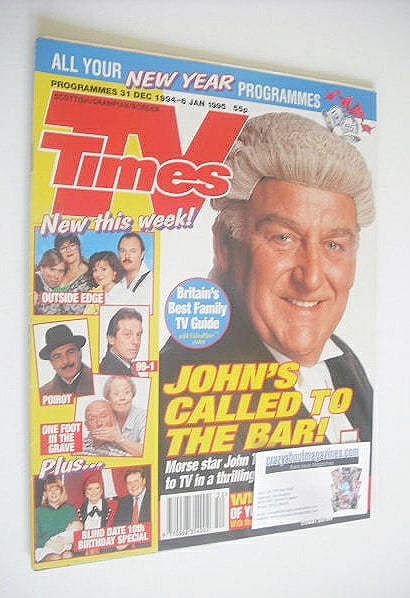 TV Times magazine - John Thaw cover (31 December 1994 - 6 January 1995)