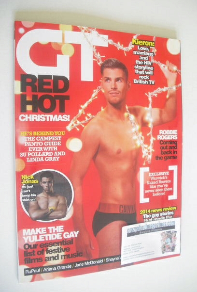 <!--2014-12-->Gay Times magazine - Kieron Richardson cover (December 2014)