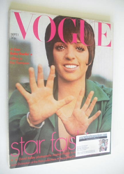 British Vogue magazine - 1 September 1973 - Liza Minnelli cover