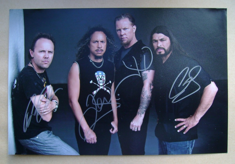 Metallica autographs