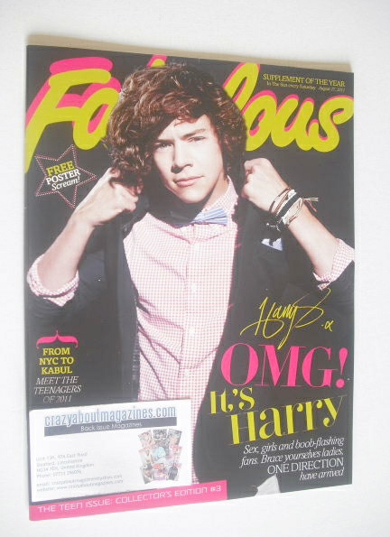 Fabulous magazine - Harry Styles cover (27 August 2011)