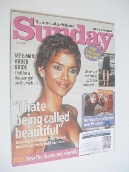 <!--2002-06-02-->Sunday magazine - 2 June 2002 - Halle Berry cover
