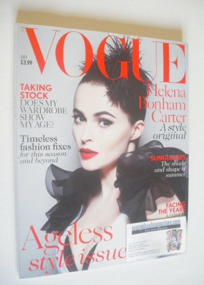 British Vogue magazine - July 2013 - Helena Bonham Carter cover