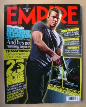 Empire magazine - Matt Damon cover (August 2007 - Issue 218)