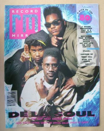 Record Mirror magazine - De La Soul cover (4 November 1989)