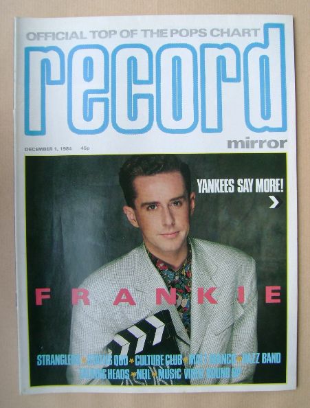 Record Mirror magazine - Holly Johnson cover (1 December 1984)