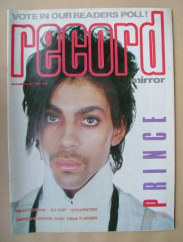Record Mirror magazine - Prince cover (24 November 1984)