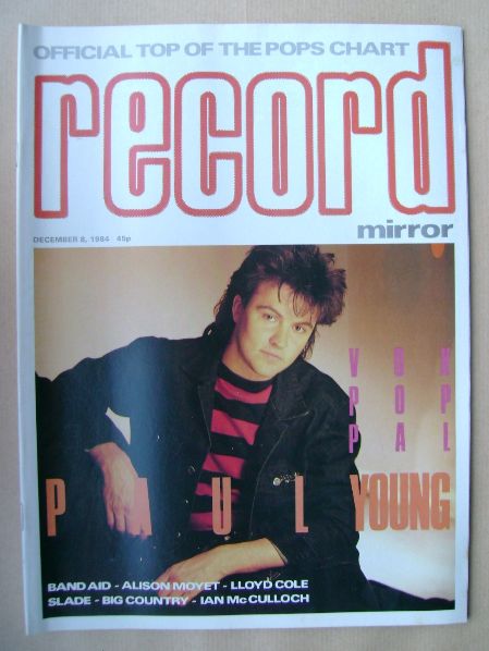 Record Mirror magazine - Paul Young cover (8 December 1984)
