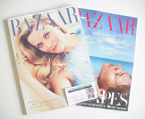 Harper's Bazaar magazine - January 2015 - Reese Witherspoon cover (Subscriber's Issue)