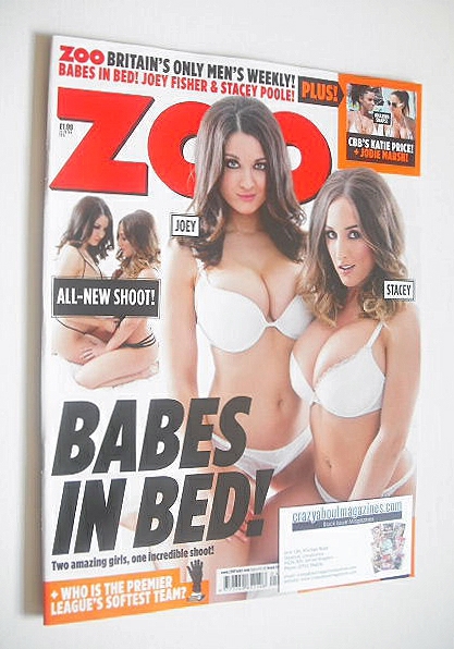 <!--2015-01-23-->Zoo magazine - Stacey Poole and Joey Fisher cover (23-29 J