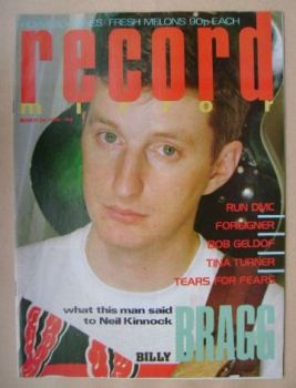 Record Mirror magazine - Billy Bragg cover (30 March 1985)