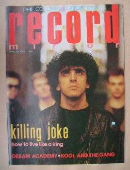 Record Mirror magazine - Killing Joke cover (20 April 1985)